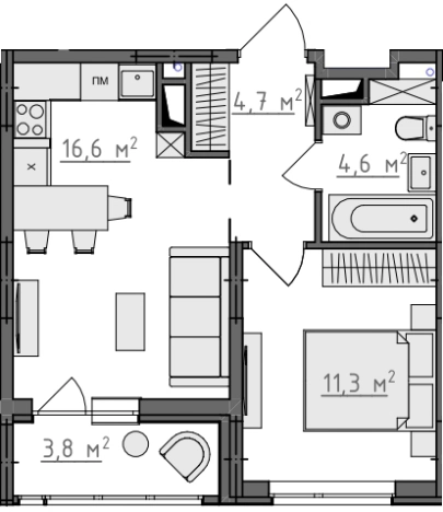 Купить однокомнатную квартиру в новостройках в ЖК Квартал Новаторов в Владимире. Вариант № 156208, 0, площадь -  квм, цена 4900000 рублей