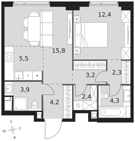Купить квартиру в ЖК Sydney City в Москве. Вариант № 9507987, 0, площадь -  квм, цена 41941800 рублей