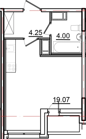 Купить Студию на улице Вадима Шефнера в Санкт-Петербурге. Вариант № 6473194, 0, площадь -  квм, цена 6936000 рублей
