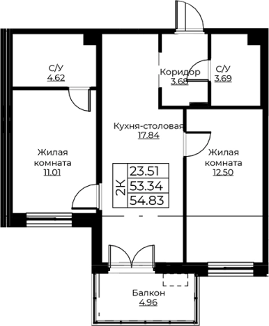 Купить трехкомнатную квартиру в ЖК Тишин в Ленинградской области. Вариант № 8058217, 0, площадь -  квм, цена 9774778 рублей