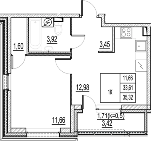 Купить однокомнатную квартиру в новостройках у метро Звёздная в Санкт-Петербурге. Вариант № 6256011, 0, площадь -  квм, цена 6080000 рублей