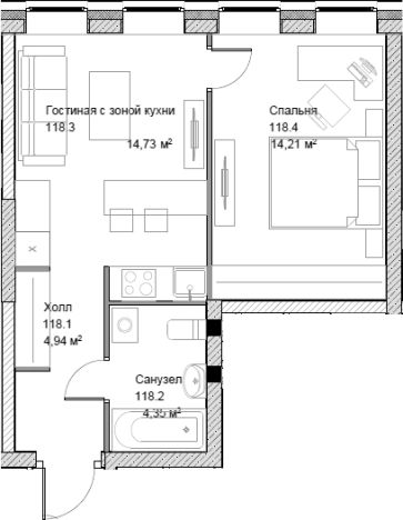 Купить квартиру у метро Тульская в Москве. Вариант № 81778, 0, площадь -  квм, цена 26337300 рублей