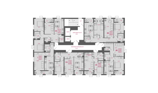 Купить двухкомнатную квартиру в ЖК Жилой комплекс "Дебют" в Пензенской области. Вариант № 7658385, 1, площадь -  квм, цена 3917830 рублей