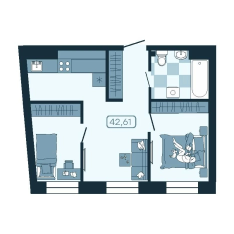 Купить квартиру в новостройках в Приморском крае. Вариант № 5548067, 0, площадь -  квм, цена 7955287 рублей