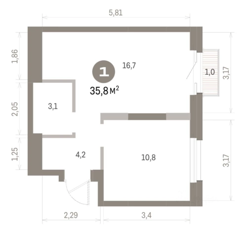 Купить квартиру в Москве. Вариант № 10008622, 1, площадь -  квм, цена 17200000 рублей