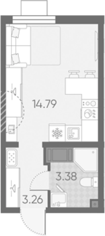 Купить Студию в новостройках в районе Красносельский в Санкт-Петербурге. Вариант № 6889530, 0, площадь -  квм, цена 7005938 рублей