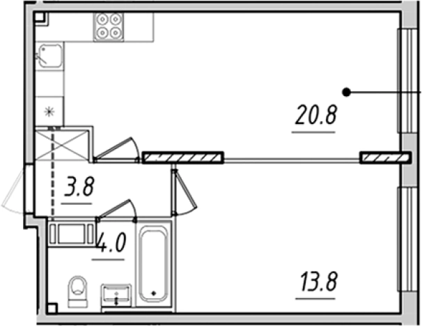 Купить двухкомнатную квартиру у метро Фрунзенская в Санкт-Петербурге. Вариант № 6641562, 0, площадь -  квм, цена 19621829 рублей