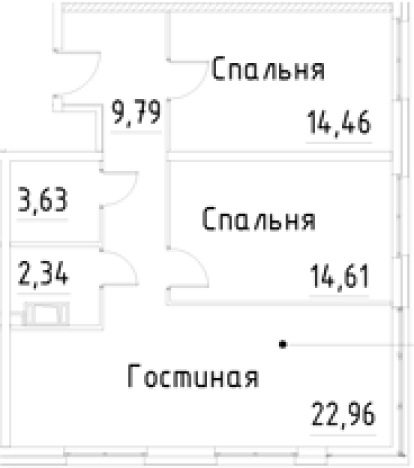 Купить трехкомнатную квартиру в ЖК Про.Молодость в Санкт-Петербурге. Вариант № 9327303, 0, площадь -  квм, цена 12069399 рублей