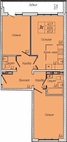 Купить квартиру в новостройках в ЖК Кемерово Сити (Кемерово) в Кемерове. Вариант № 109693, 0, площадь -  квм, цена 8870000 рублей