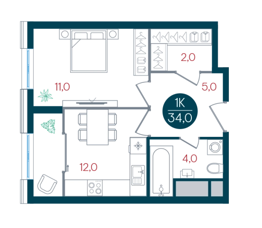 Купить однокомнатную квартиру у метро Кантемировская в Москве. Вариант № 8948657, 0, площадь -  квм, цена 12594124 рублей