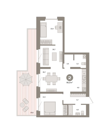 Купить двухкомнатную квартиру в новостройках в ЖК Метроном в Москве. Вариант № 8484268, 0, площадь -  квм, цена 25510000 рублей