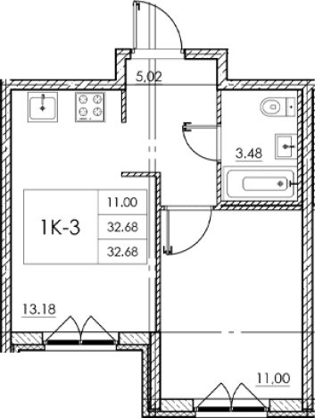 Купить квартиру в ЖК Стороны Света 2 в Ленинградской области. Вариант № 7790715, 0, площадь -  квм, цена 4215720 рублей