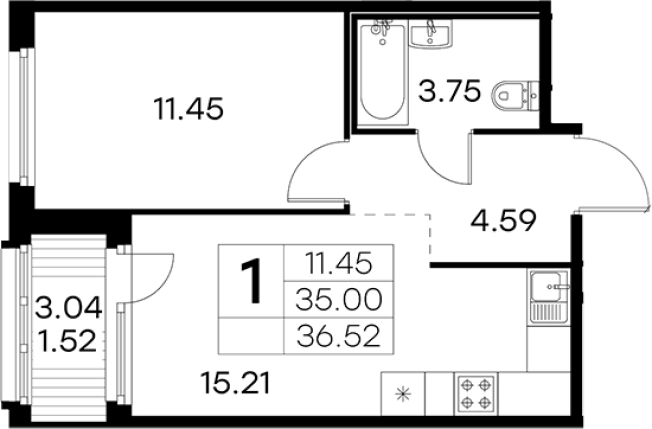 Купить двухкомнатную квартиру в ЖК GloraХ Парголово в Санкт-Петербурге. Вариант № 4807256, 0, площадь -  квм, цена 7369999 рублей