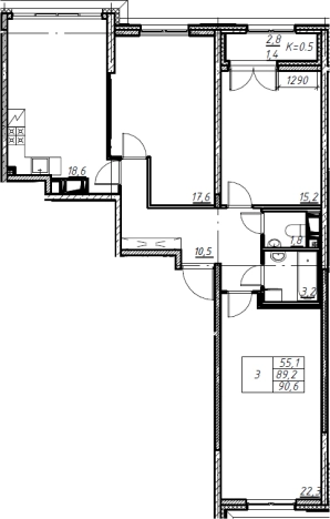 Купить многокомнатную квартиру в ЖК Цивилизация на Неве в Санкт-Петербурге. Вариант № 1086307, 0, площадь -  квм, цена 27597630 рублей