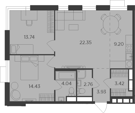 Купить квартиру у метро Нагорная в Москве. Вариант № 62602, 0, площадь -  квм, цена 35989300 рублей