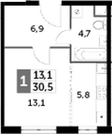 Купить Студию в ЖК Римский в Московской области. Вариант № 69837, 0, площадь - квм, цена 7157039 рублей