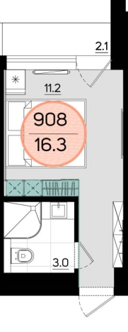 Купить квартиру в новостройках в Республике Крым. Вариант № 9209705, 1, площадь -  квм, цена 6641999 рублей