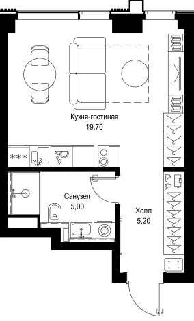 Купить Студию в СЗАО в Москве. Вариант № 10441738, 0, площадь -  квм, цена 16385200 рублей