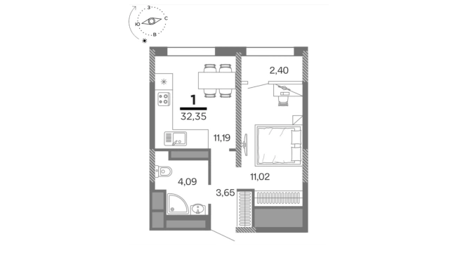 Купить квартиру в новостройках на улице Птицеводов в Рязани. Вариант № 683581, 0, площадь -  квм, цена 4800525 рублей