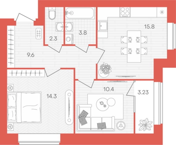 Купить квартиру на улице Июльская в Пензенской области. Вариант № 83625, 0, площадь -  квм, цена 5051550 рублей