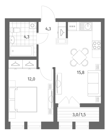 Купить квартиру в ЖК NEWПИТЕР в Ленинградской области. Вариант № 5258148, 0, площадь -  квм, цена 6615000 рублей