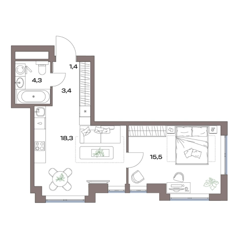 Купить квартиру у метро Яхромская в Москве. Вариант № 3970698, 0, площадь -  квм, цена 20568190 рублей