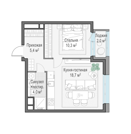 Купить однокомнатную квартиру на улице Чистяковой в Одинцове. Вариант № 110160, 0, площадь - квм, цена 12990000 рублей