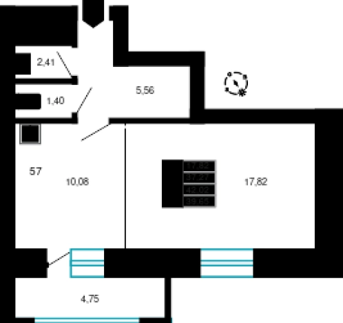 Купить Студию в ЖК Мечтатели, д. 8 в Чите. Вариант № 161373, 0, площадь -  квм, цена 7608507 рублей