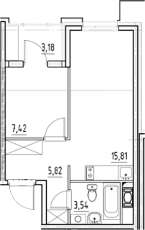 Купить двухкомнатную квартиру в ЖК Nigilist в Санкт-Петербурге. Вариант № 5559695, 0, площадь -  квм, цена 11979065 рублей