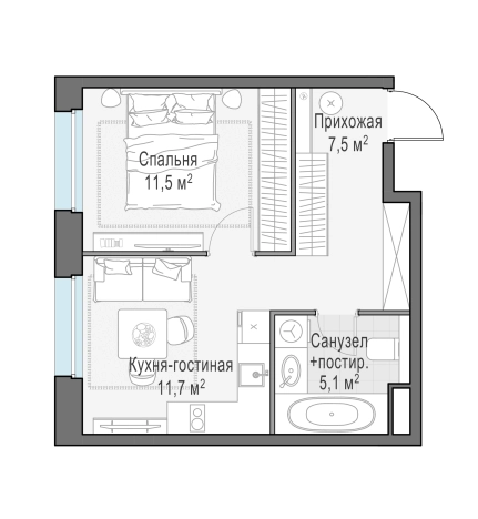 Купить однокомнатную квартиру в новостройках на улице Щербакова в Мытищах. Вариант № 166786, 0, площадь -  квм, цена 7570000 рублей
