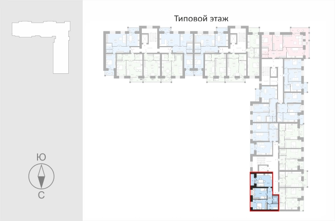 . Вариант № 114452, 1, площадь - 72.2 квм, цена 8664000.0000 рублей