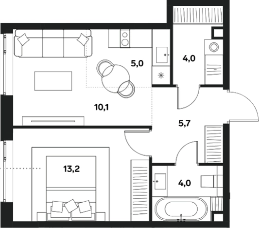 Купить квартиру у метро Спартак в Москве. Вариант № 123790, 0, площадь - квм, цена 18522000 рублей
