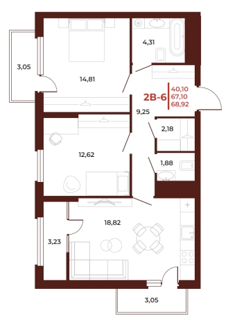 Купить квартиру в новостройках на улице Тернопольская в Пензе. Вариант № 768654, 0, площадь -  квм, цена 8442700 рублей