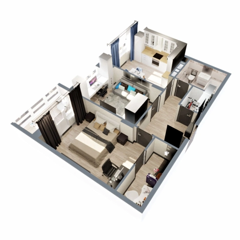 Купить квартиру в новостройках в Коврове. Вариант № 1266844, 6, площадь -  квм, цена 5491170 рублей