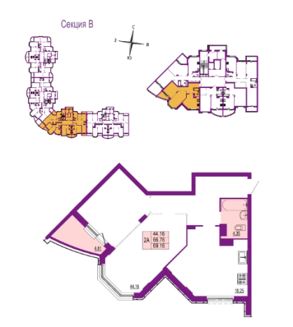 Купить квартиру в новостройках в Владимире. Вариант № 627423, 0, площадь -  квм, цена 8029476 рублей