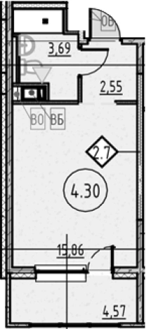 Купить Студию в новостройках у метро Обухово в Санкт-Петербурге. Вариант № 4163662, 0, площадь -  квм, цена 6248108 рублей