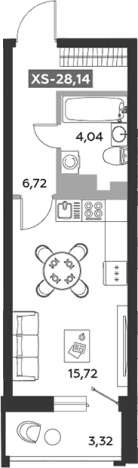 Купить Студию в ЖК Аквилон Zalive в Санкт-Петербурге. Вариант № 8936839, 0, площадь -  квм, цена 8821753 рублей