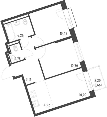 Купить трехкомнатную квартиру в ЖК Живи! В Рыбацком в Санкт-Петербурге. Вариант № 9109960, 0, площадь -  квм, цена 10758226 рублей