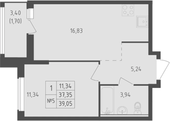 Купить двухкомнатную квартиру в новостройках у метро Рыбацкое в Ленинградской области. Вариант № 7833637, 0, площадь - квм, цена 6881586 рублей