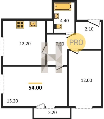 Купить двухкомнатную квартиру в ЖК Истории в Ижевске. Вариант № 62098, 0, площадь -  квм, цена 4497220 рублей