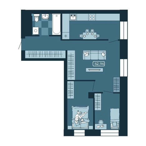 Купить трехкомнатную квартиру в районе Первомайский в Владивостоке. Вариант № 5460109, 0, площадь -  квм, цена 9609592 рублей