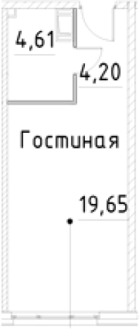 Купить Студию в новостройках на улице проспект Большевиков в Санкт-Петербурге. Вариант № 7596538, 0, площадь -  квм, цена 5869051 рублей