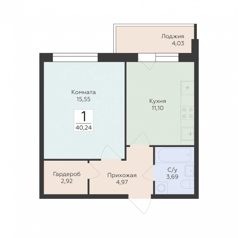 Купить квартиру в Воронеже. Вариант № 8203577, 0, площадь -  квм, цена 4763611 рублей