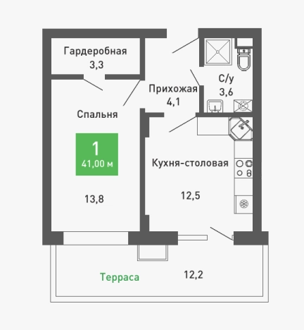 Купить однокомнатную квартиру на улице Остужева в Воронеже. Вариант № 146585, 0, площадь -  квм, цена 5576000 рублей
