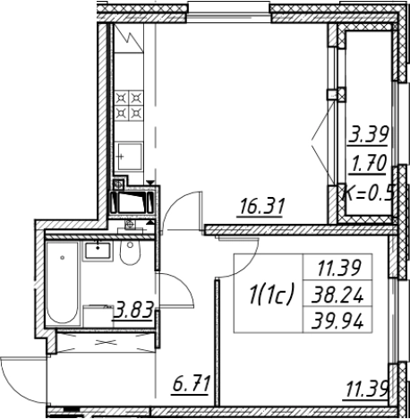 Купить двухкомнатную квартиру в новостройках у метро Елизаровская в Санкт-Петербурге. Вариант № 7850394, 0, площадь - квм, цена 13748386 рублей