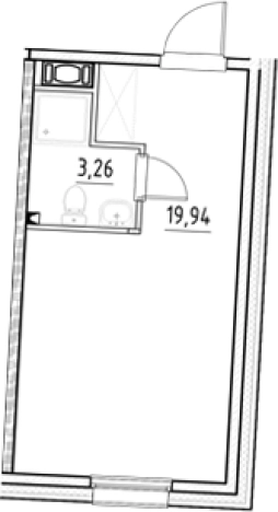 Купить Студию в новостройках в ЖК Nigilist в Санкт-Петербурге. Вариант № 5558380, 0, площадь -  квм, цена 6596108 рублей