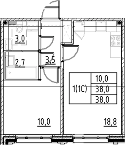 Купить квартиру в новостройках у метро Купчино в Санкт-Петербурге. Вариант № 7597473, 0, площадь -  квм, цена 7953248 рублей
