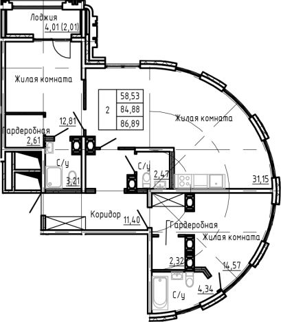 Купить трехкомнатную квартиру у метро Московская в Санкт-Петербурге. Вариант № 6054586, 0, площадь -  квм, цена 73044079 рублей