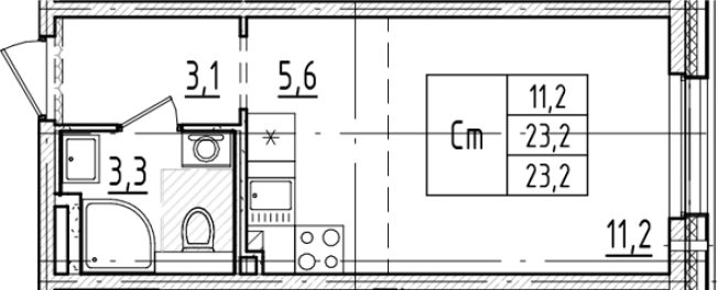 Купить Студию в новостройках в ЖК Большая Охта в Санкт-Петербурге. Вариант № 6244474, 0, площадь -  квм, цена 7997991 рублей