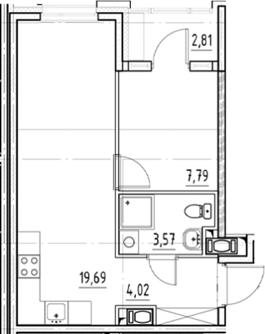 Купить двухкомнатную квартиру в ЖК Nigilist в Санкт-Петербурге. Вариант № 5559769, 0, площадь -  квм, цена 14461766 рублей